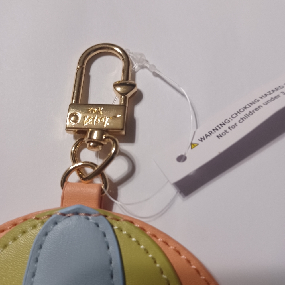 NWOT Betsey Johnson Hot Air Balloon Keychain Bag Charm - Picture 5 of 5